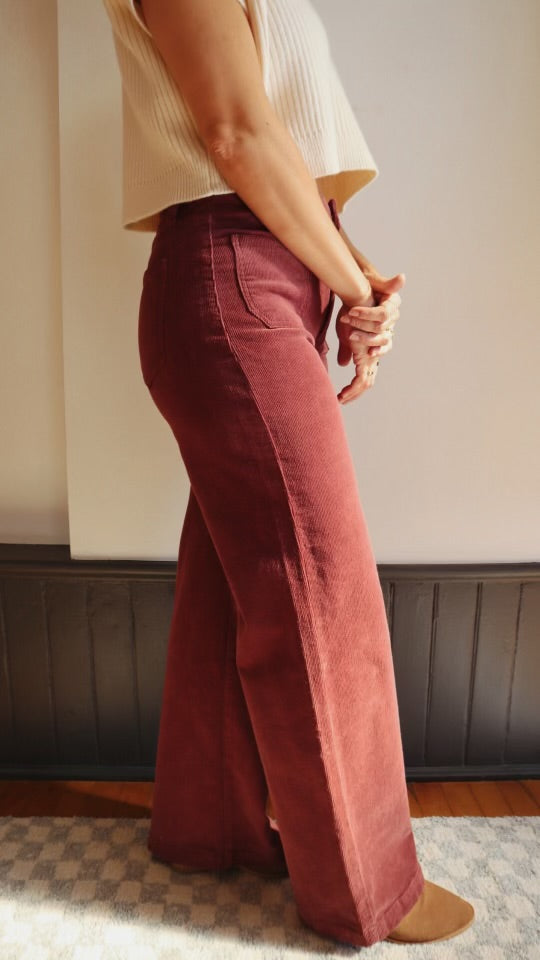 Wide Leg Corduroy Pant