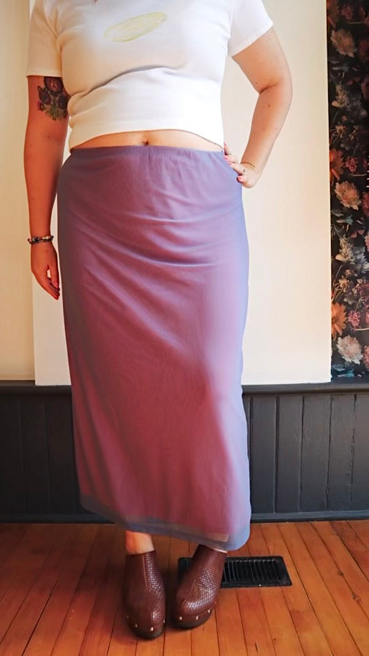 Plus Stretchy Midi Skirt