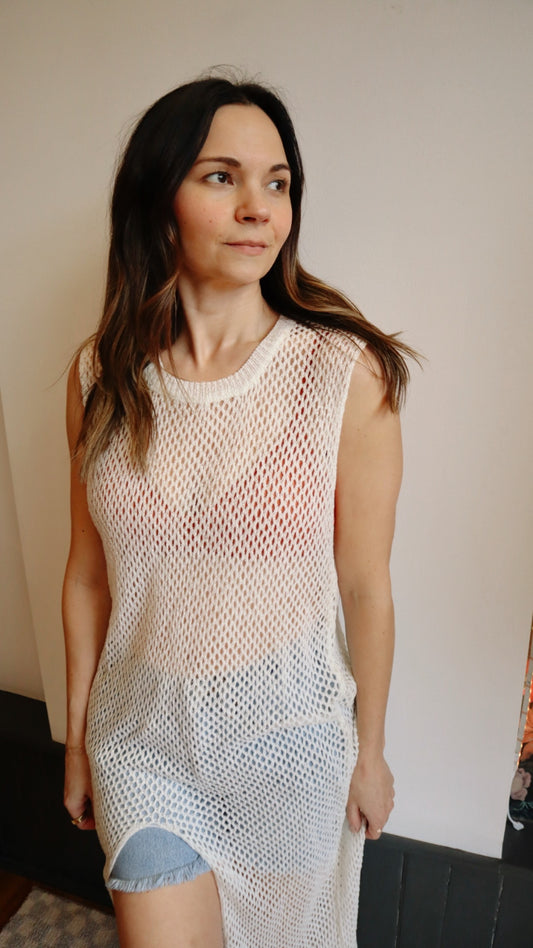 Crochet Mesh Cover Up