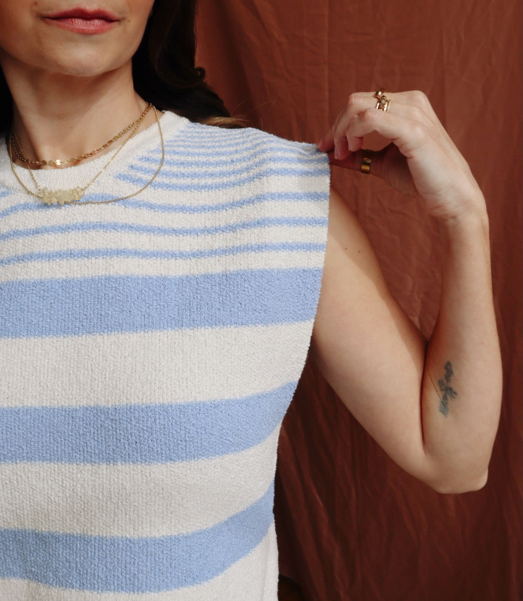 Striped Sleeveless Top