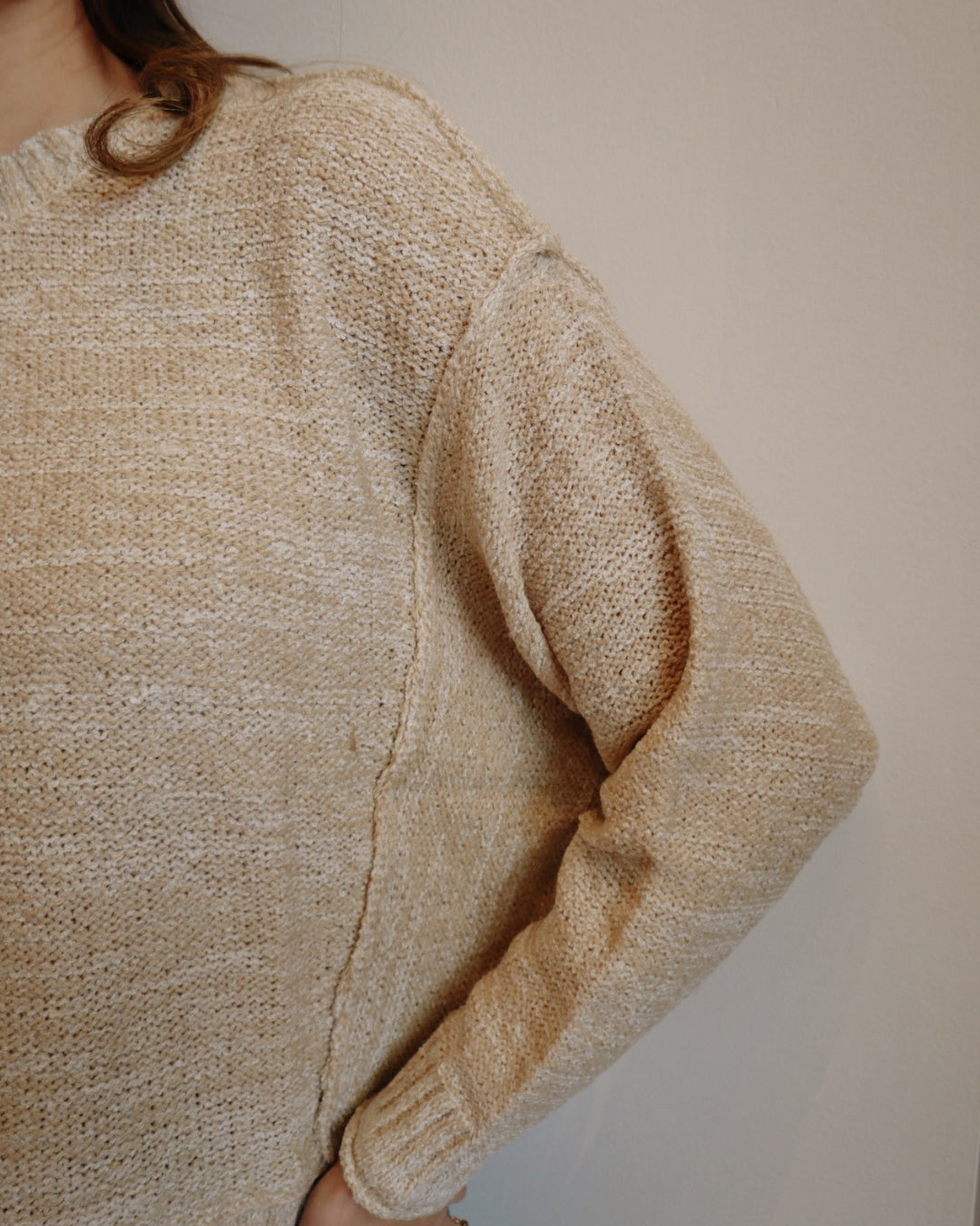 Drop Shoulder Pullover Sweater