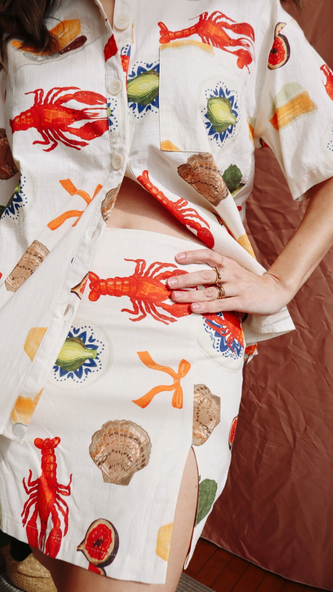 Lobster Feast Mini Skirt