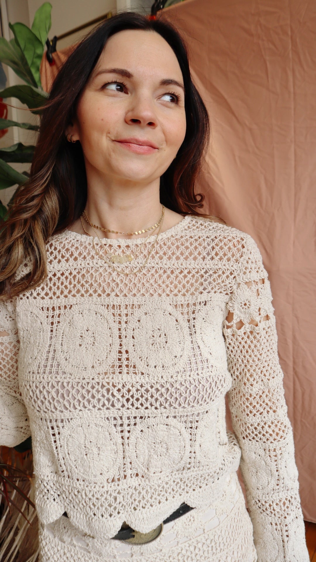 Crochet Scalloped Sweater