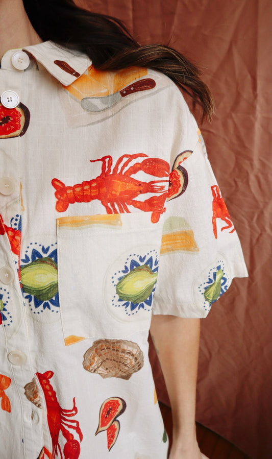 Lobster Feast Button Down