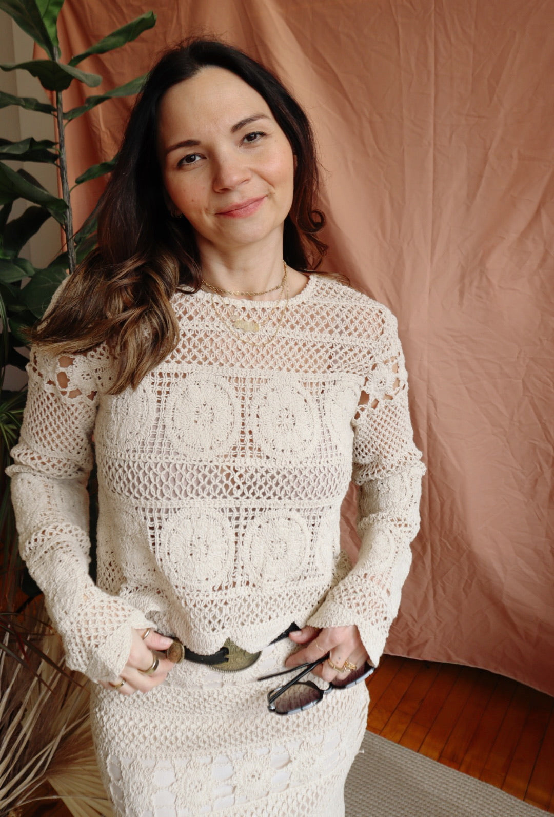 Crochet Scalloped Sweater