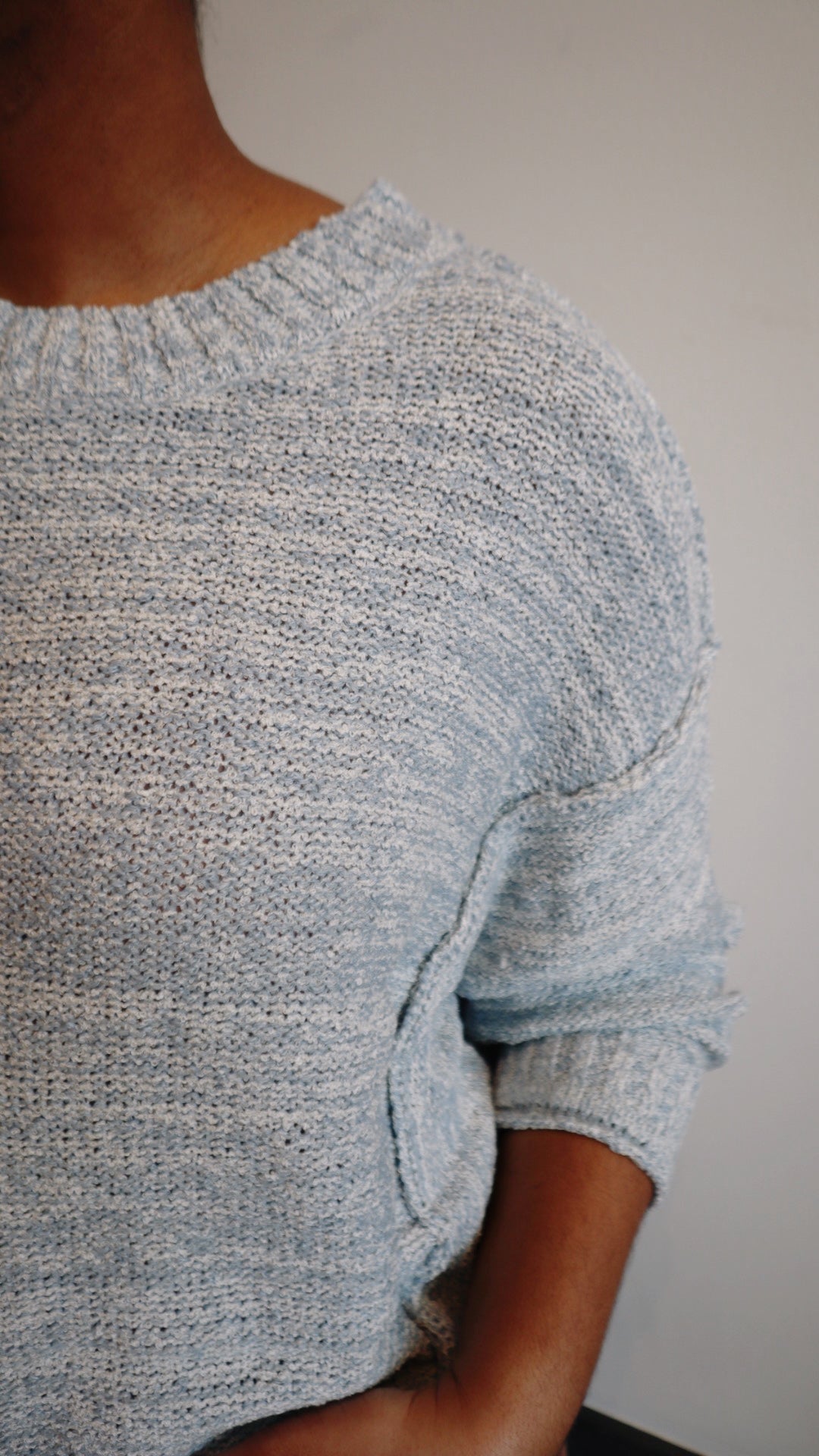 Drop Shoulder Pullover Sweater