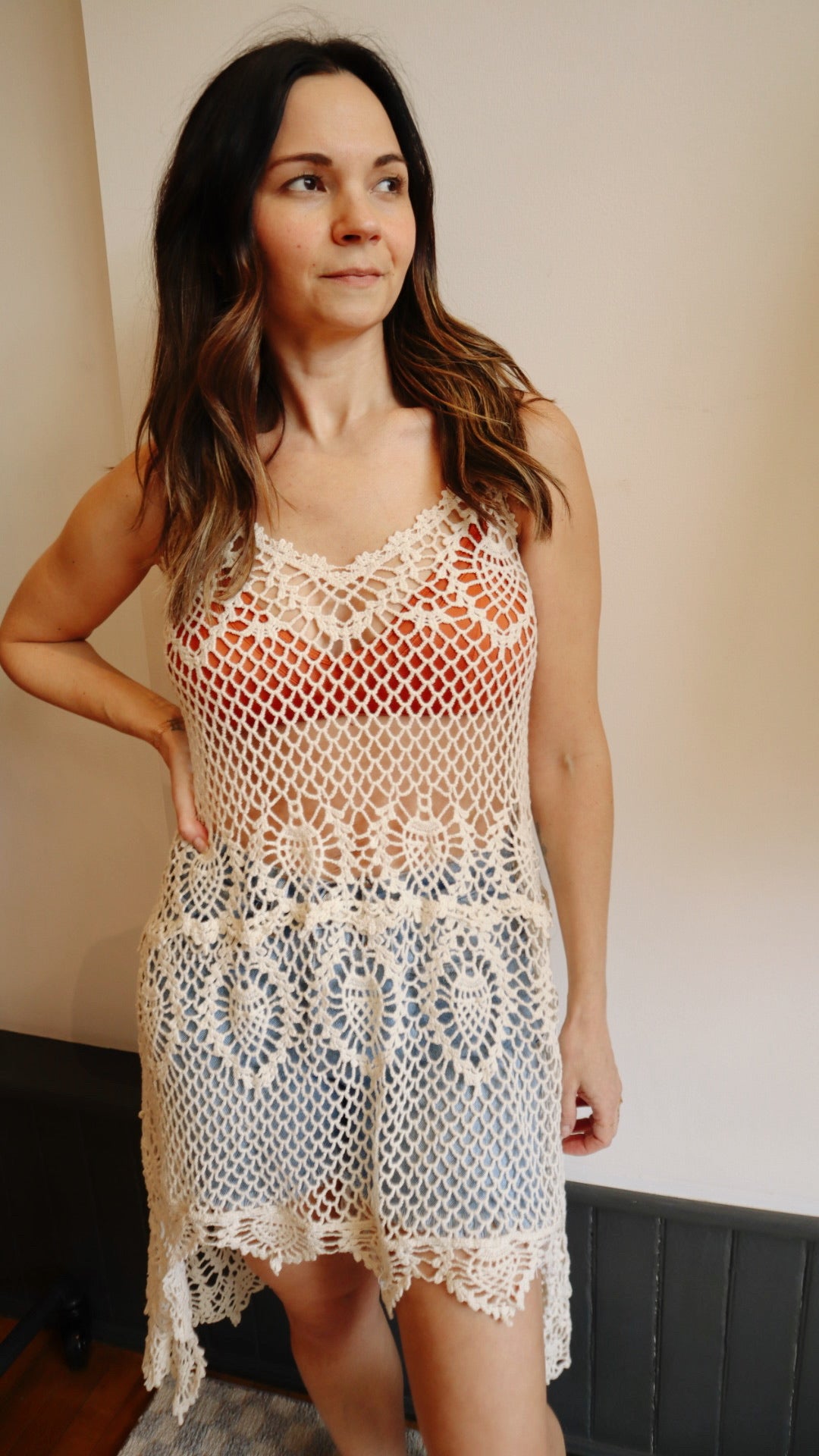 Crochet Scallop Cover Up