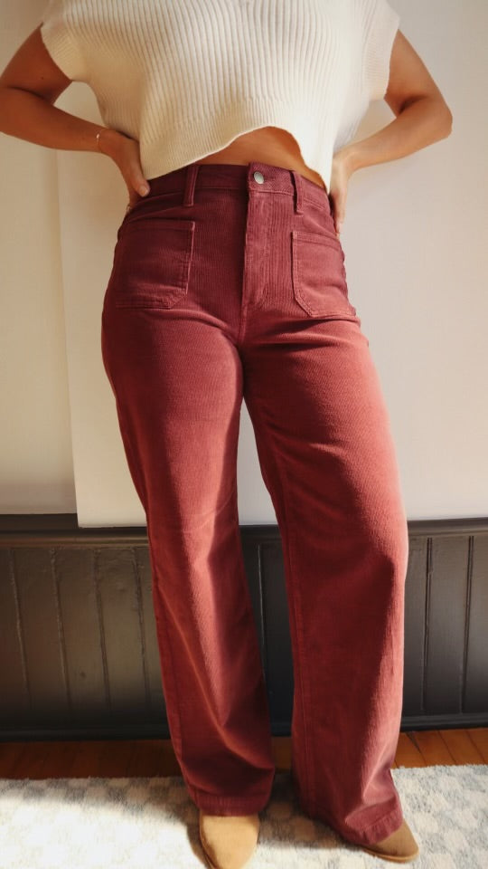 Wide Leg Corduroy Pant