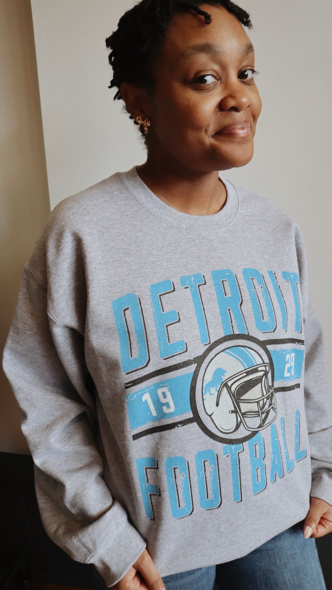 Vintage Inspired  Detroit Lions Sweatshirt