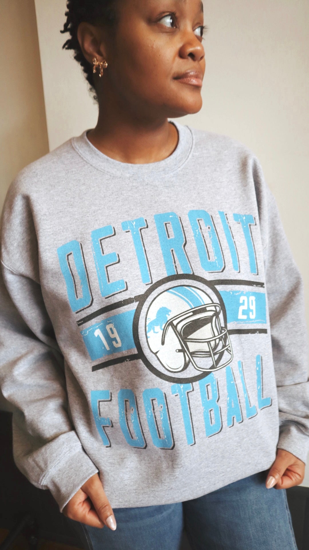 Vintage Inspired  Detroit Lions Sweatshirt