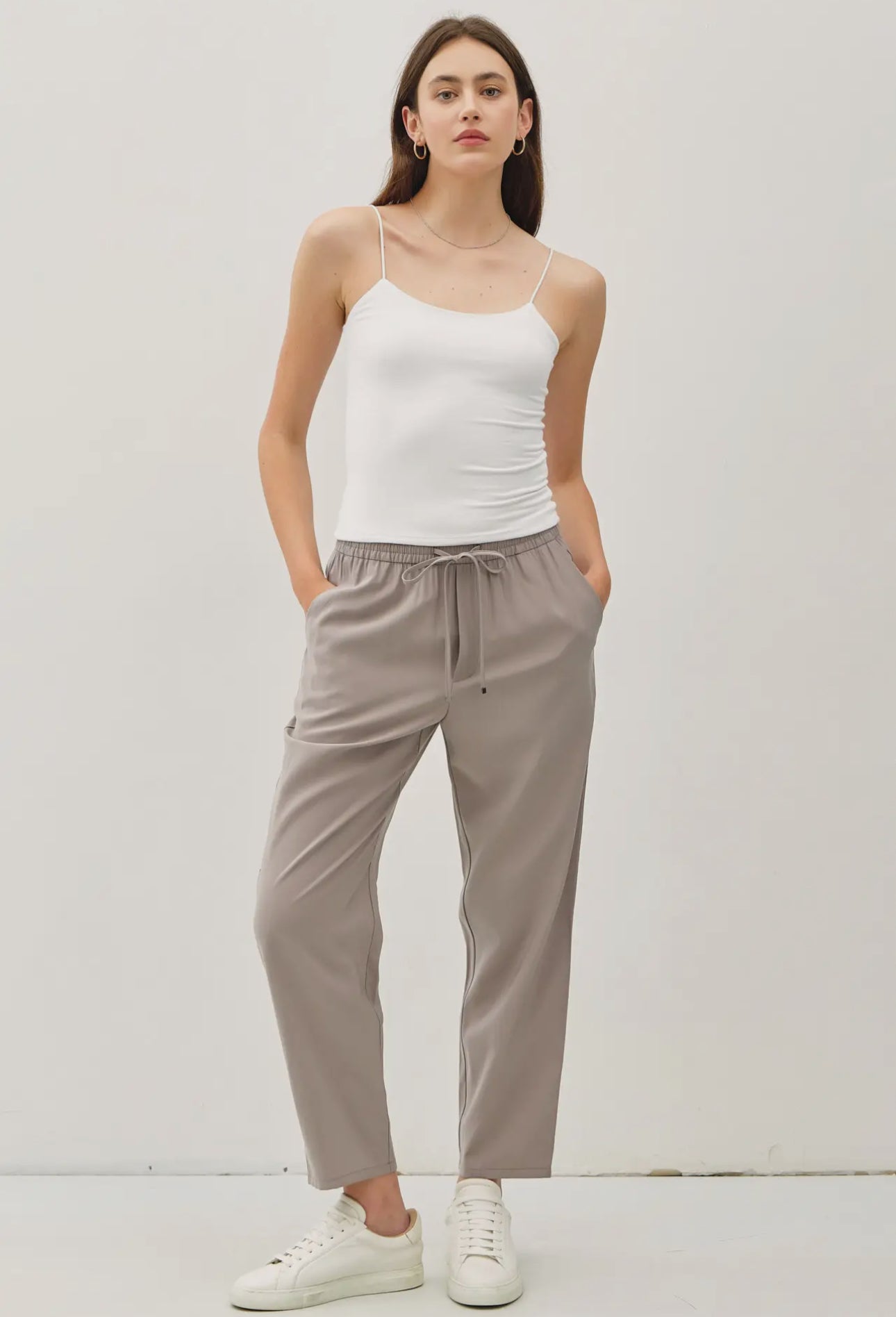 High Rise Drawstring Pant