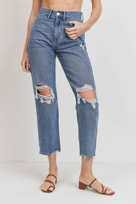 Relaxed Cropped Straight