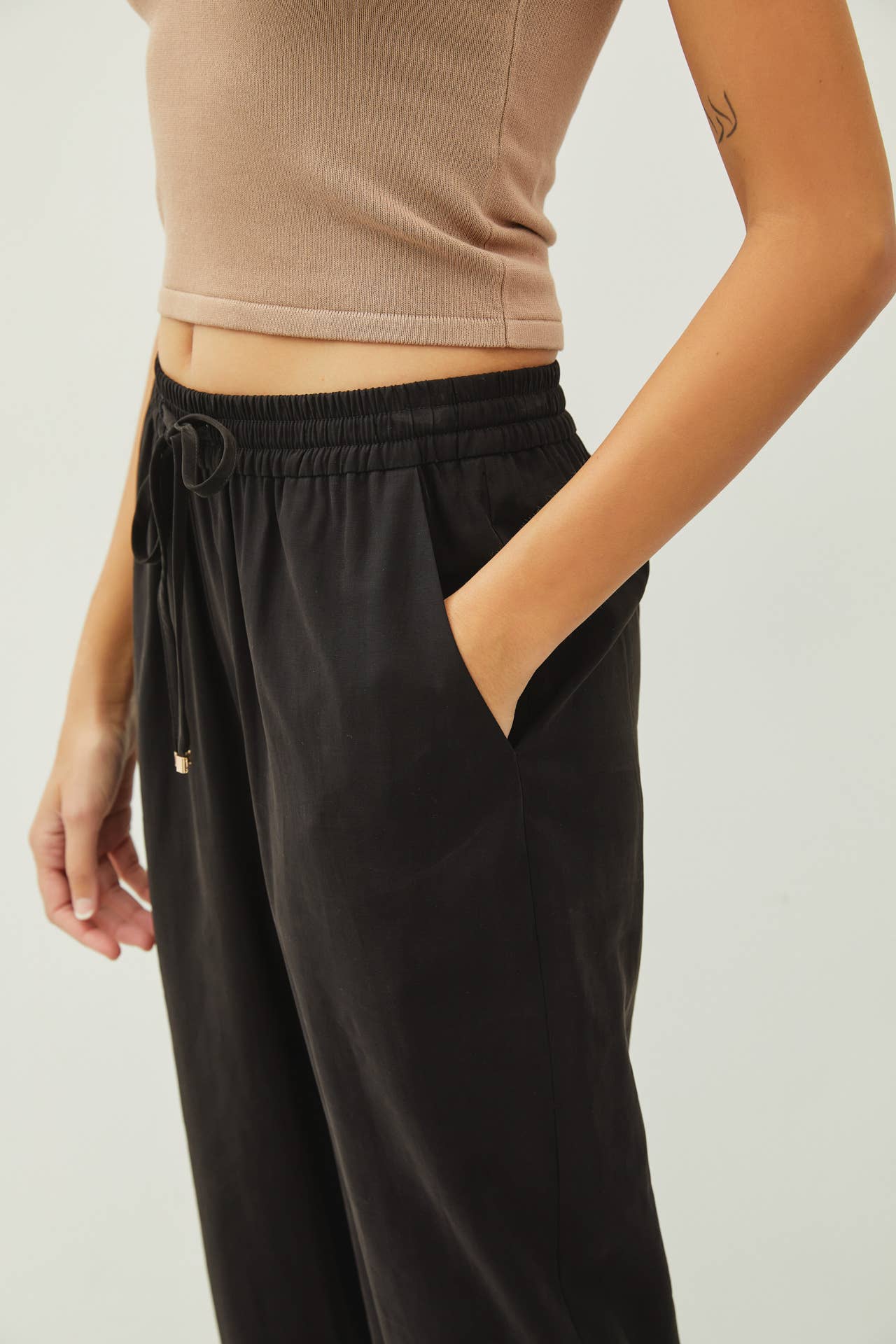 High Rise Drawstring Pant